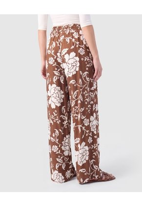 Pantalón Fluido Bota Ancha Mujer  Para Mujer Café Patprimo