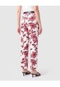 Pantalón Recto De Tiro Alto Mujer  Para Mujer Rojo Patprimo de Patprimo