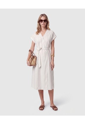 Vestido Midi Cruzado Mujer Para Mujer Verde Patprimo