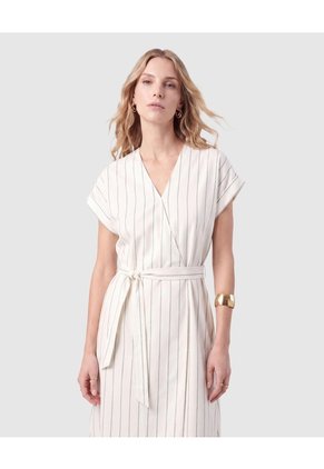 Vestido Midi Cruzado Mujer Para Mujer Verde Patprimo