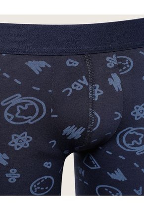 Boxer Para Niño Fleat Seamer Color Azul  Marca Patprimo #66000083