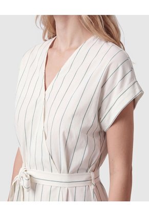 Vestido Midi Cruzado Mujer Para Mujer Verde Patprimo