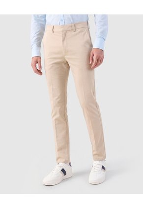 Pantalón De Corte Clásico Para Hombre Para Hombre Beige Patprimo