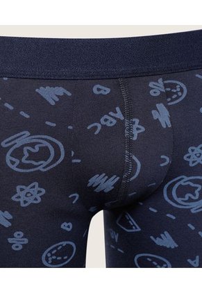 Boxer Para Niño Fleat Seamer Color Azul  Marca Patprimo #66000083