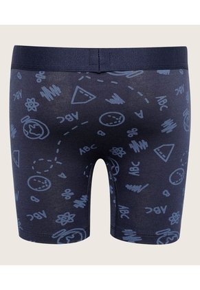 Boxer Para Niño Fleat Seamer Color Azul  Marca Patprimo #66000083