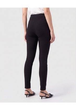 Leggings Tiro Alto Con Botones Mujer Para Mujer Negro Patprimo