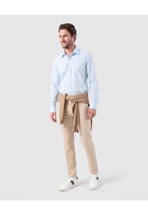 Pantalón De Corte Clásico Para Hombre Para Hombre Beige Patprimo