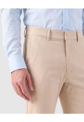 Pantalón De Corte Clásico Para Hombre Para Hombre Beige Patprimo