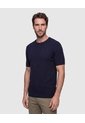 Camiseta Tejida Cuello Redondo Hombre  Para Hombre Azul Patprimo de Patprimo