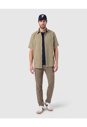Camiseta Tejida Cuello Redondo Hombre Para Hombre Azul Patprimo