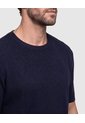 Camiseta Tejida Cuello Redondo Hombre  Para Hombre Azul Patprimo de Patprimo