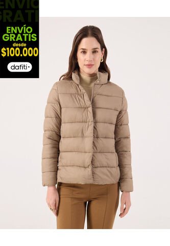 Chaqueta Para Mujer Acolchada Color Café Marca Patprimo #30080563 Patprimo