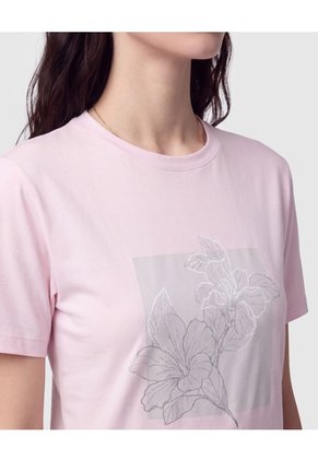 Camiseta Manga Corta Gráfica Mujer  Para Mujer Rosa Patprimo
