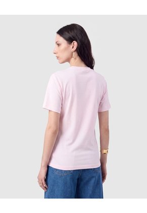 Camiseta Manga Corta Gráfica Mujer  Para Mujer Rosa Patprimo