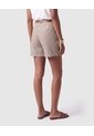 Bermuda Estilo Sastrero Con Cinturón Mujer  Para Mujer Café Patprimo de Patprimo