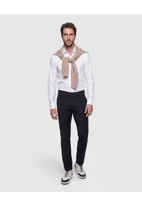 Pantalón De Corte Clásico Para Hombre  Para Hombre Azul Patprimo