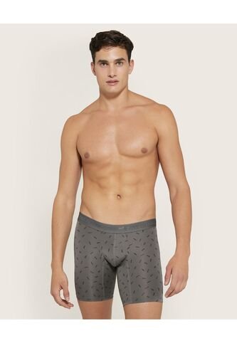 Boxer X1 Para Hombre Fleat Seamer Medio Color Gris Marca Patprimo #44000194 Patprimo
