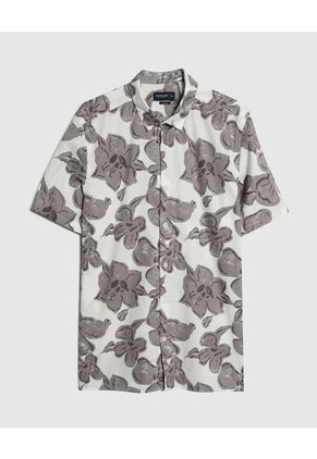 Camisa Para Hombre Manga Corta Sin Bolsillo Color Hueso Marca Patprimo #44013013