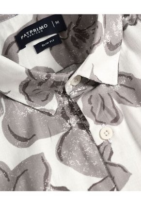 Camisa Para Hombre Manga Corta Sin Bolsillo Color Hueso Marca Patprimo #44013013