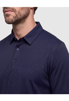 Polo Unicolor Regular Para Hombre  Para Hombre Azul Patprimo