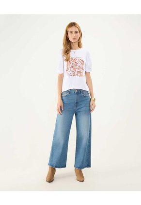 Camiseta Para Mujer Manga Corta Cuello Redondo Color Blanco Marca Patprimo #30093592