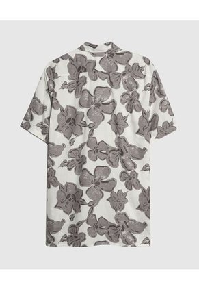 Camisa Para Hombre Manga Corta Sin Bolsillo Color Hueso Marca Patprimo #44013013