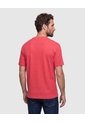 Camiseta Texturizada Manga Corta Para Hombre  Para Hombre Rojo Patprimo de Patprimo