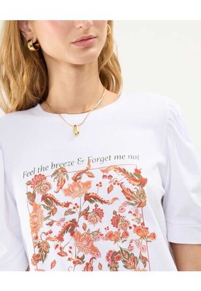 Camiseta Para Mujer Manga Corta Cuello Redondo Color Blanco Marca Patprimo #30093592