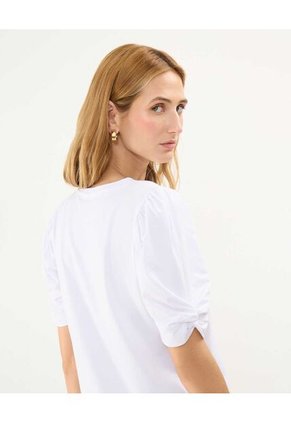 Camiseta Para Mujer Manga Corta Cuello Redondo Color Blanco Marca Patprimo #30093592