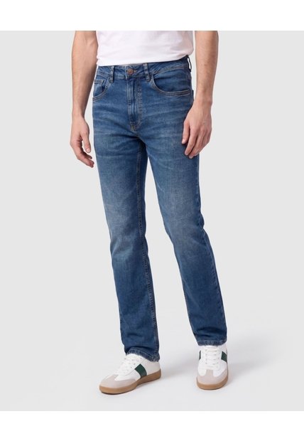 Jeans Regular Fit Azul Medio Para Hombre  Para Hombre Azul Patprimo