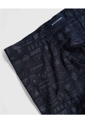 Boxer Estampado Cinturilla Encubierta Para Niño Infantil Niño Azul Patprimo