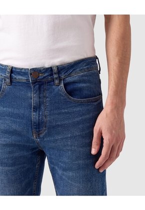 Jeans Regular Fit Azul Medio Para Hombre  Para Hombre Azul Patprimo