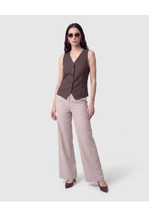 Chaleco Sastrero Mujer  Para Mujer Café Patprimo