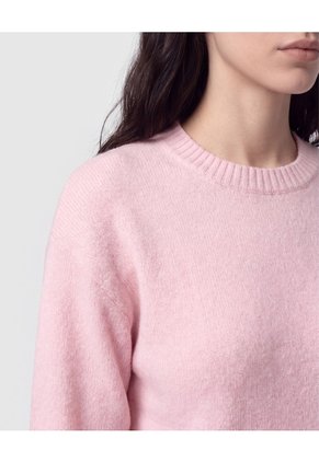 Saco Tejido Cuello Redondo Mujer  Para Mujer Rosa Patprimo