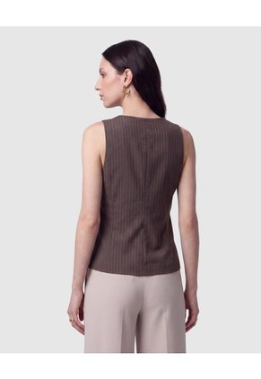 Chaleco Sastrero Mujer  Para Mujer Café Patprimo