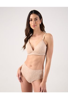 Brasier Clavel Copa Triangular X1 Para Mujer Beige Patprimo