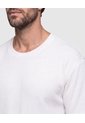 Camiseta Texturizada Manga Corta Para Hombre  Para Hombre Blanco Patprimo de Patprimo