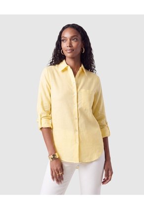 Blusa De Mujer Con Bolsillo Para Mujer Amarillo Patprimo