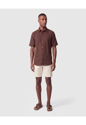 Bermuda Estampada Casual Hombre  Para Hombre Beige Patprimo