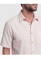 Camisa Manga Corta Texturizada Hombre  Para Hombre Gris Patprimo de Patprimo