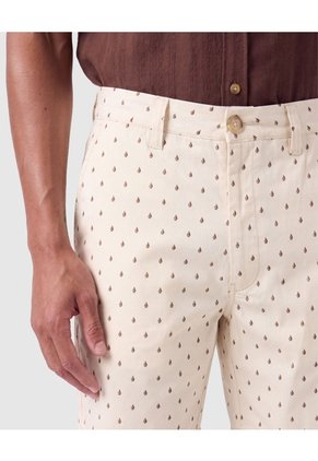 Bermuda Estampada Casual Hombre  Para Hombre Beige Patprimo