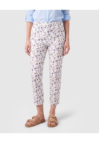Pantalón Capri Semiajustado Mujer  Para Mujer Blanco Patprimo Patprimo