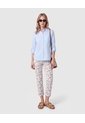 Pantalón Capri Semiajustado Mujer  Para Mujer Blanco Patprimo de Patprimo