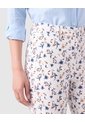 Pantalón Capri Semiajustado Mujer  Para Mujer Blanco Patprimo de Patprimo