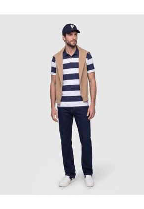 Polo A Rayas Para Hombre Para Hombre Azul Patprimo