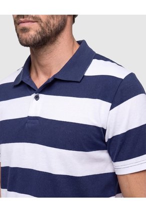 Polo A Rayas Para Hombre Para Hombre Azul Patprimo
