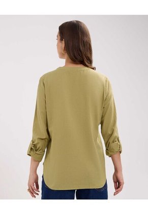 Blusa Para Mujer Manga Larga Color Verde Claro Marca Patprimo #30123391