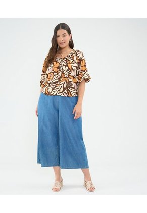 Blusa Para Mujer Manga Corta Color Café  Marca Patprimo #14121377