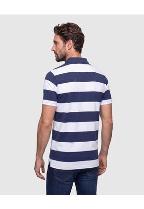 Polo A Rayas Para Hombre Para Hombre Azul Patprimo