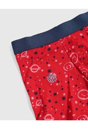 Boxer Costura Expuesta Para Niño Infantil Niño Rojo Patprimo